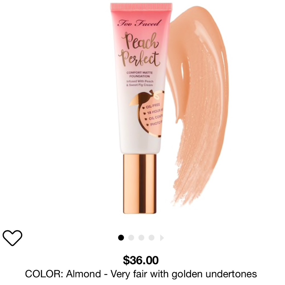 Too Faced Peach Perfect Foundation - Almond